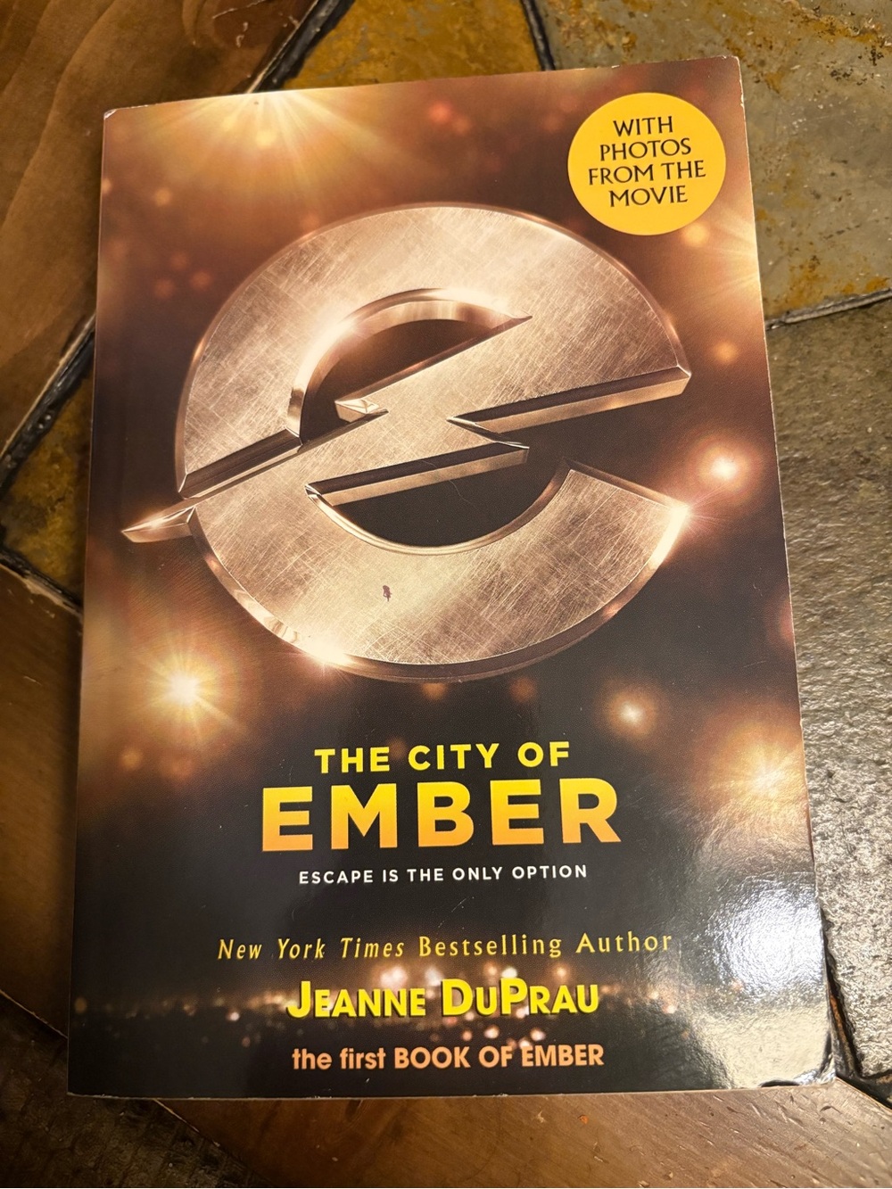 The City of Ember by Jeanne DuPrau — Black & Gold Paperback